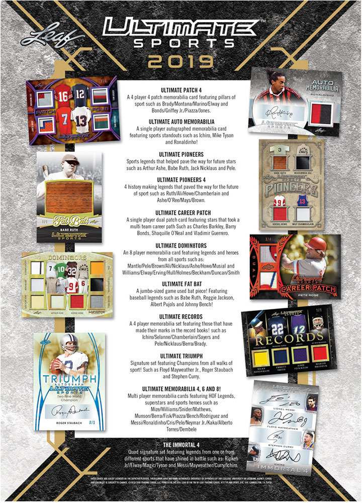 2019 LEAF ULTIMATE SPORTS | Trading Card Journal