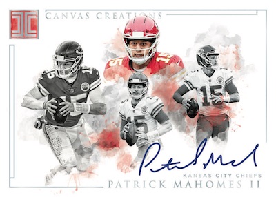 2019-Panini-Impeccable-Football-NFL-Cards-Canvas-Creations-Patrick-Mahomes  | Trading Card Journal