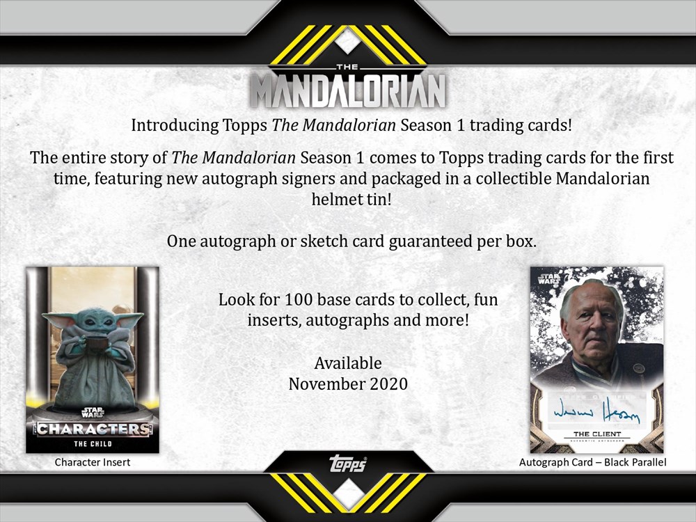 2020 TOPPS STAR WARS THE MANDALORIAN HOBBY | Trading Card Journal