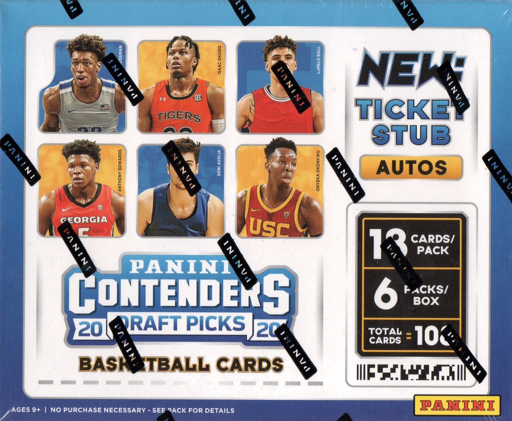 2020-21 Panini Contenders Draft Picks Collegiate Basketball Hobby Box