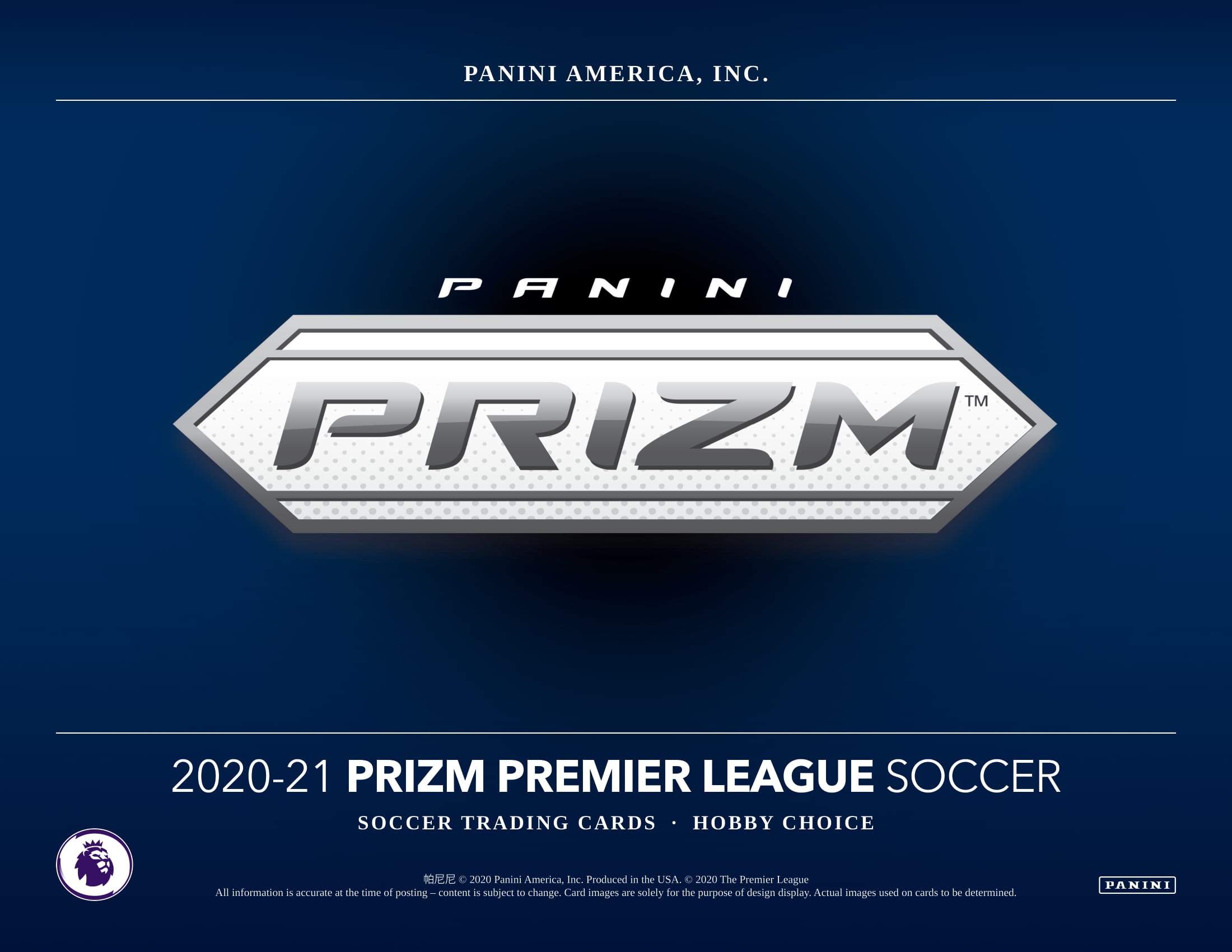 21 Panini Prizm Premier League Soccer Choice Trading Card Journal