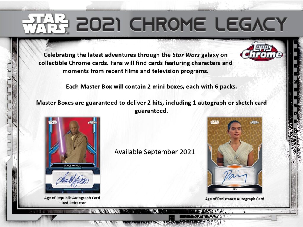 2021 TOPPS STAR WARS CHROME LEGACY【製品情報】 | Trading Card Journal