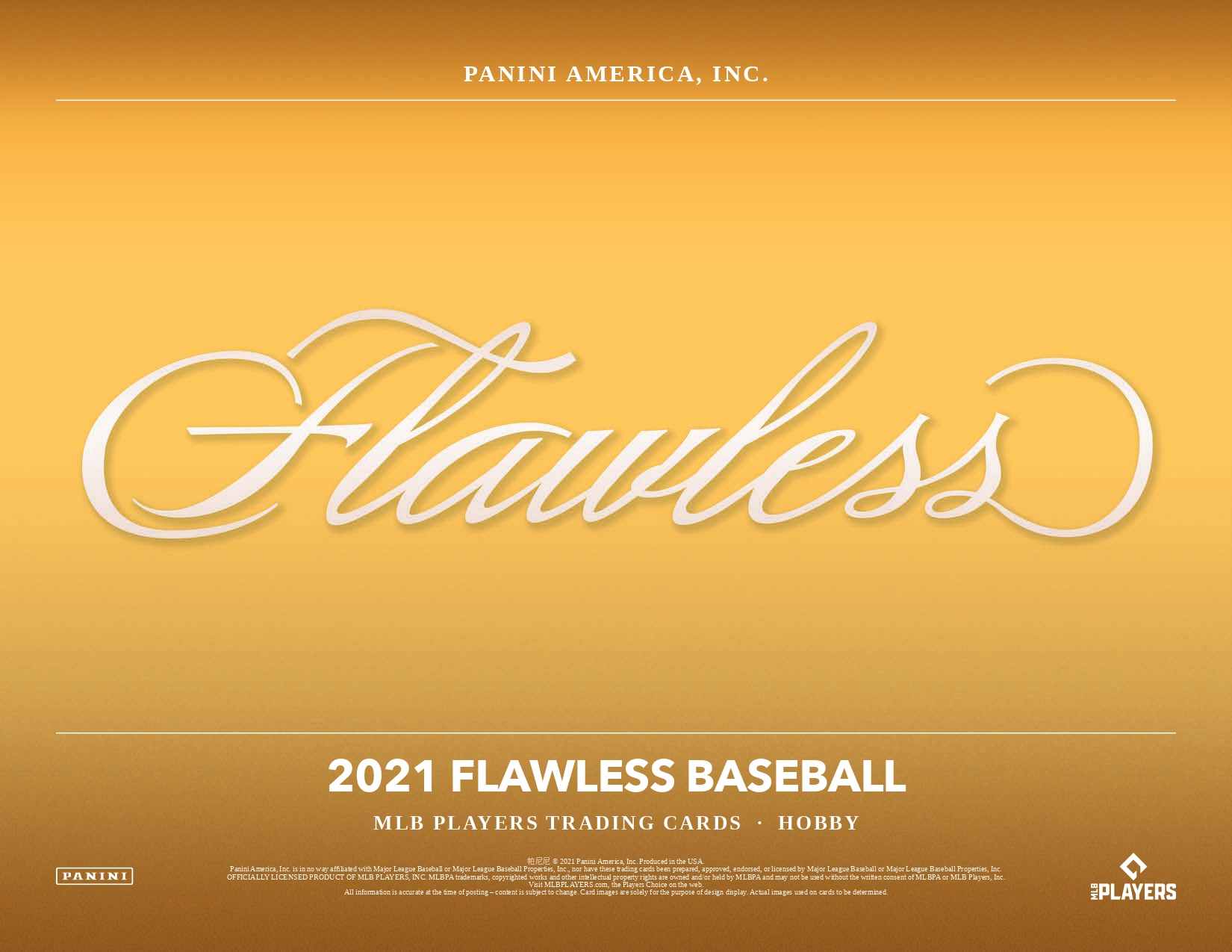 ⚾ 2021 PANINI FLAWLESS BASEBALL【製品情報】 | Trading Card Journal