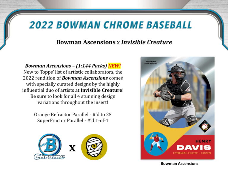 2022 Bowman Chrome Sell Sheet LITE5 Trading Card Journal