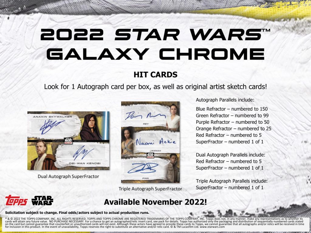 2022 TOPPS STAR WARS CHROME GALAXY HOBBY【製品情報】 | Trading