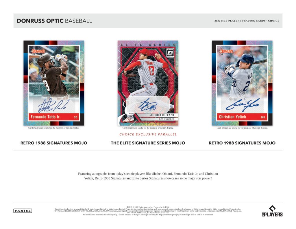 ⚾ MLB 2022 PANINI DONRUSS OPTIC BASEBALL CHOICE【製品情報