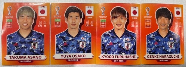 サッカーW杯ステッカーが大人気！ 幻の日本代表メンバーも！【Card