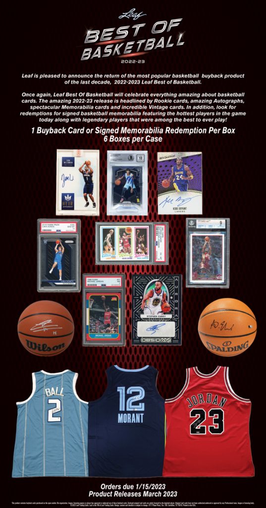 2022-23 LEAF BEST OF BASKETBALL HOBBY