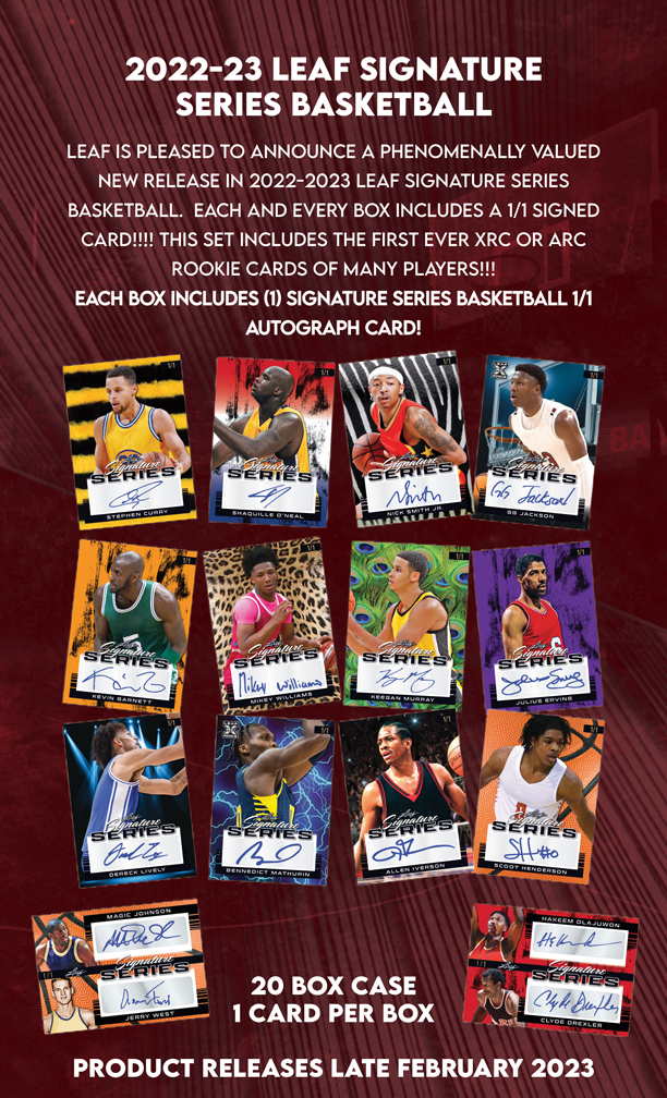 2022-23 LEAF SIGNATURE SERIES BASKETBALL HOBBY