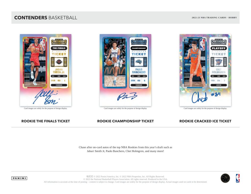 🏀 NBA 2022-23 PANINI CONTENDERS BASKETBALL HOBBY【製品情報 