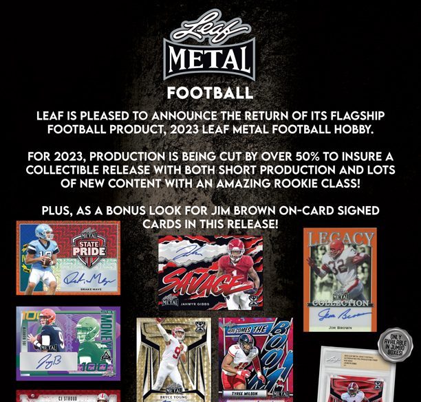 2023 LEAF METAL FOOTBALL JUMBO Trading Card Journal