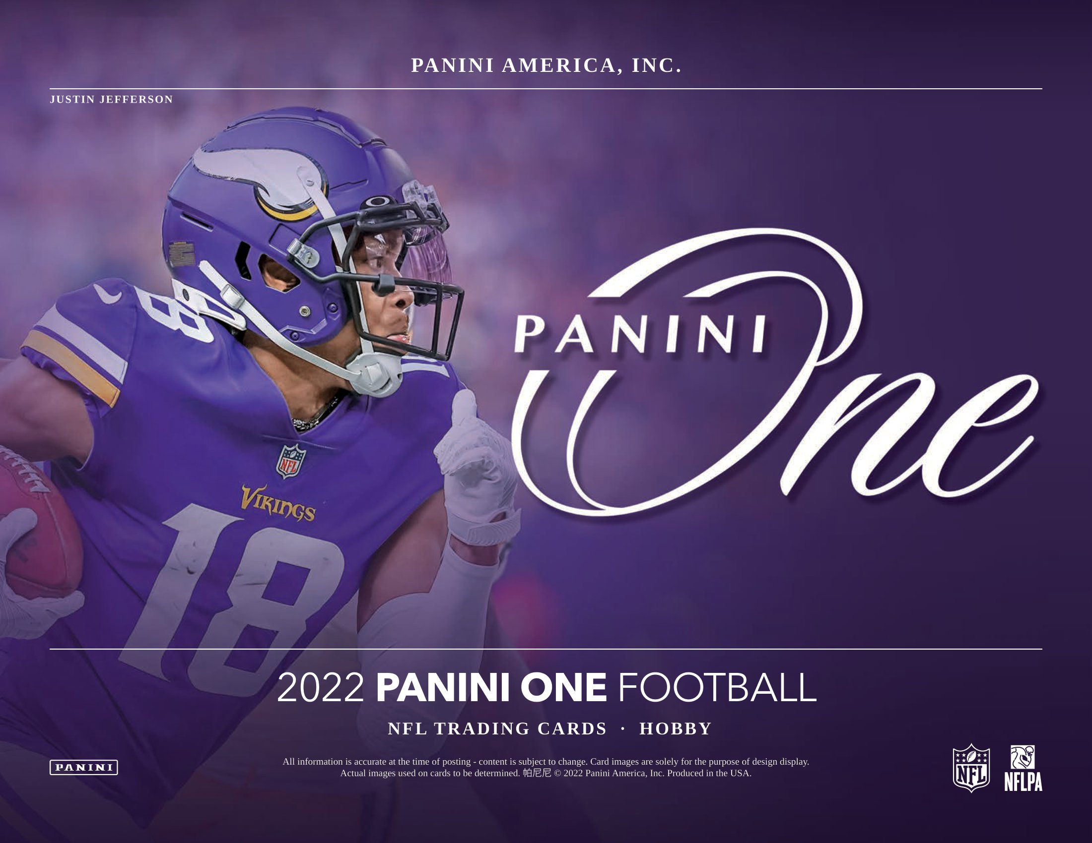🏈 NFL 2022 PANINI ONE FOOTBALL HOBBY【製品情報】 | Trading Card Journal