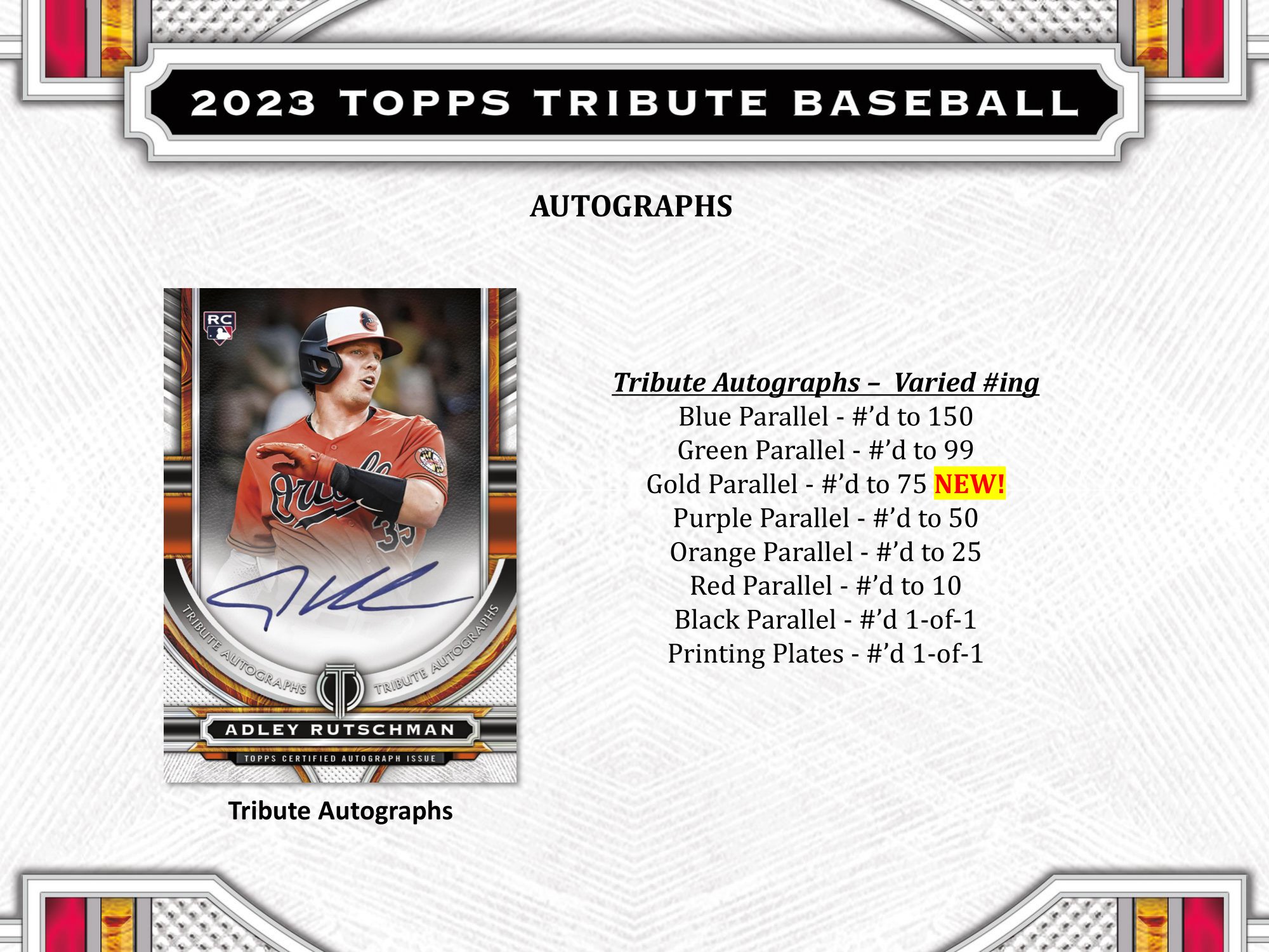 2023 Topps Tribute Baseball – Hobby-3 | Trading Card Journal