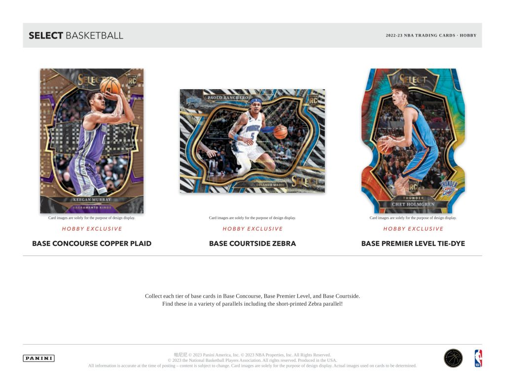 🏀 NBA 2022-23 PANINI SELECT BASKETBALL HOBBY【製品情報