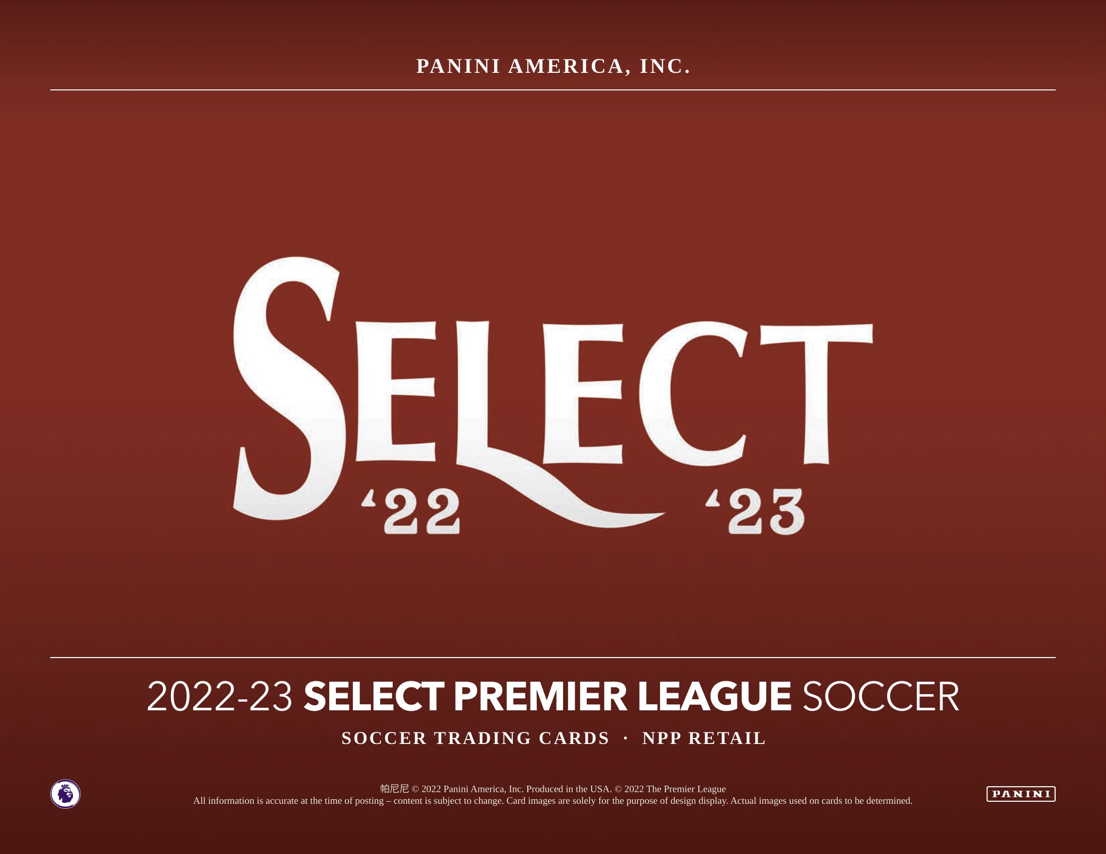 202223 PANINI SELECT ENGLISH PREMIER LEAGUE SOCCER MEGA BOX Trading