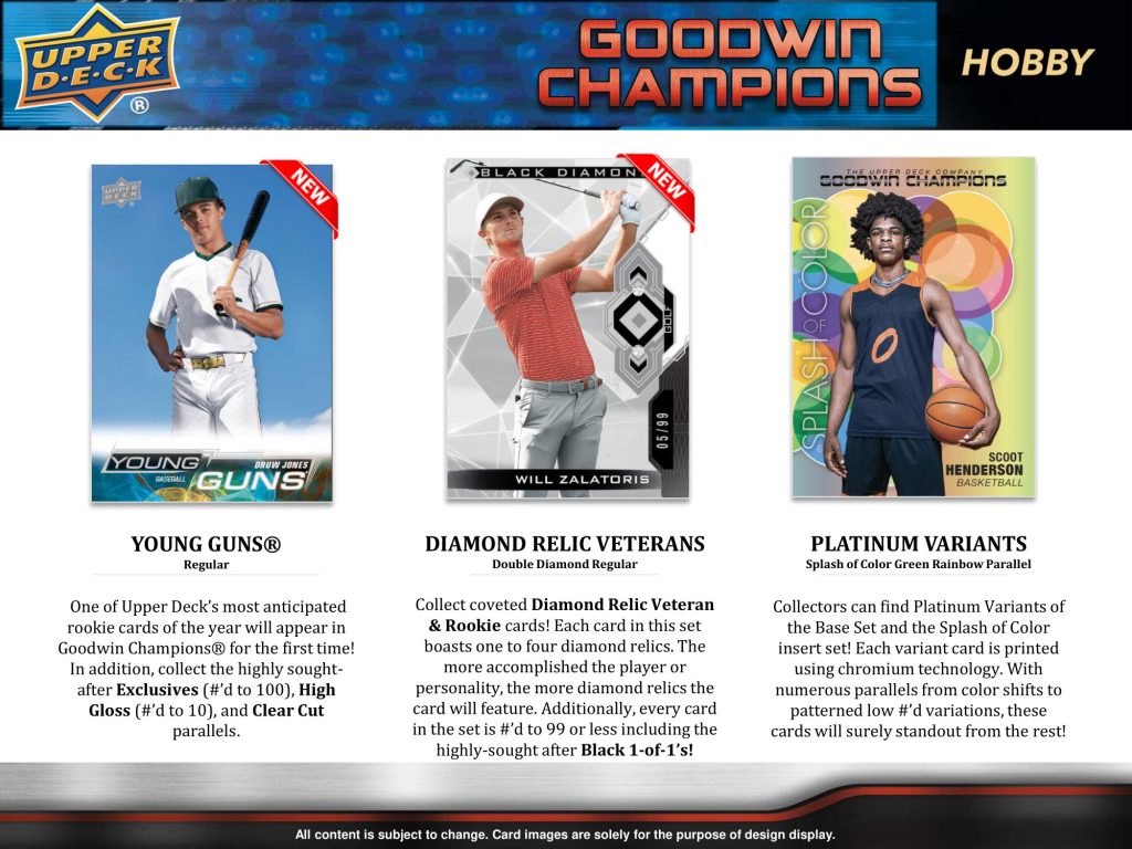 2023 UPPER DECK GOODWIN CHAMPIONS HOBBY【製品情報