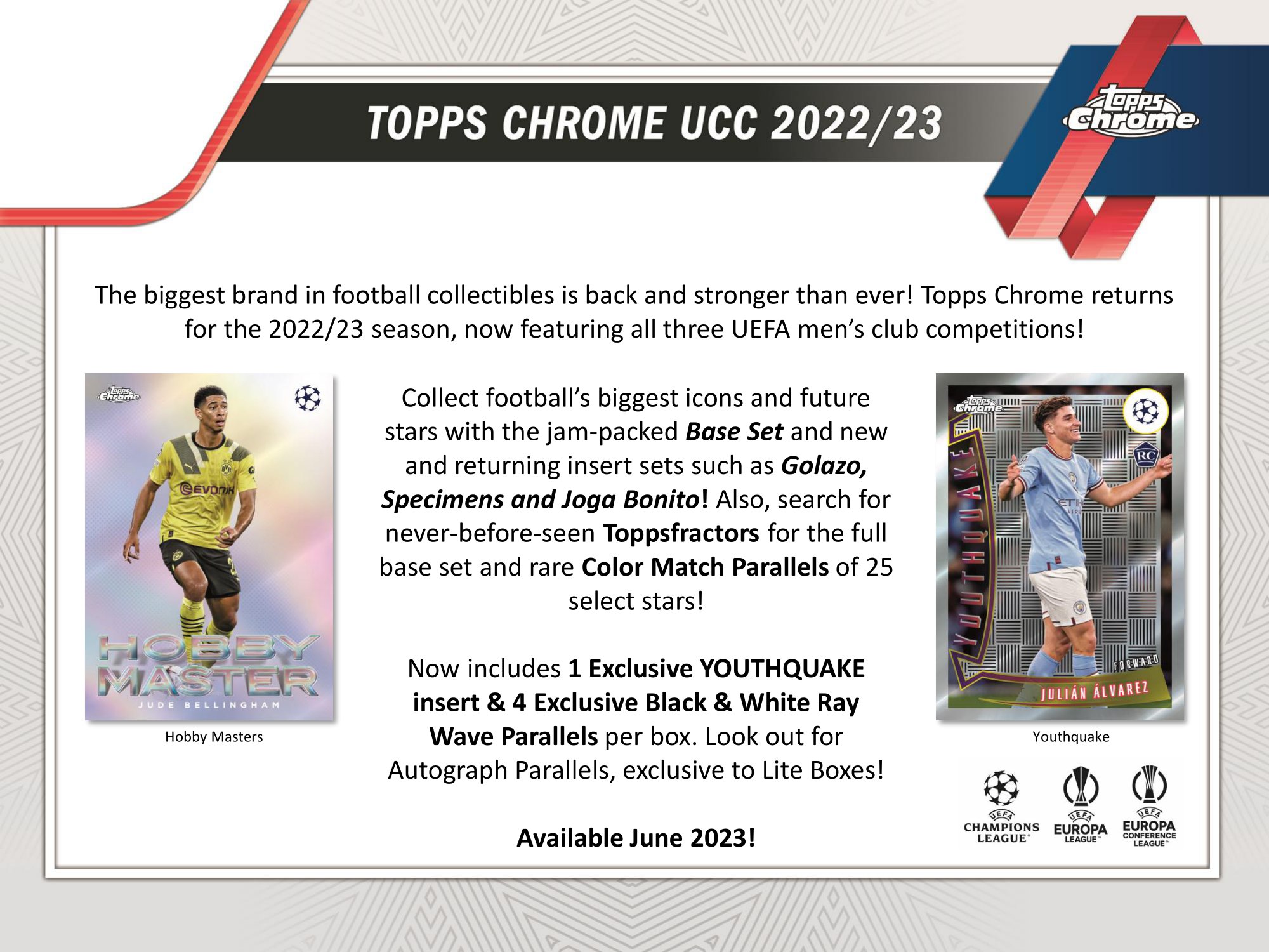 2022/23 TOPPS CHROME UEFA CLUB COMPETITIONS LITE Trading Card Journal