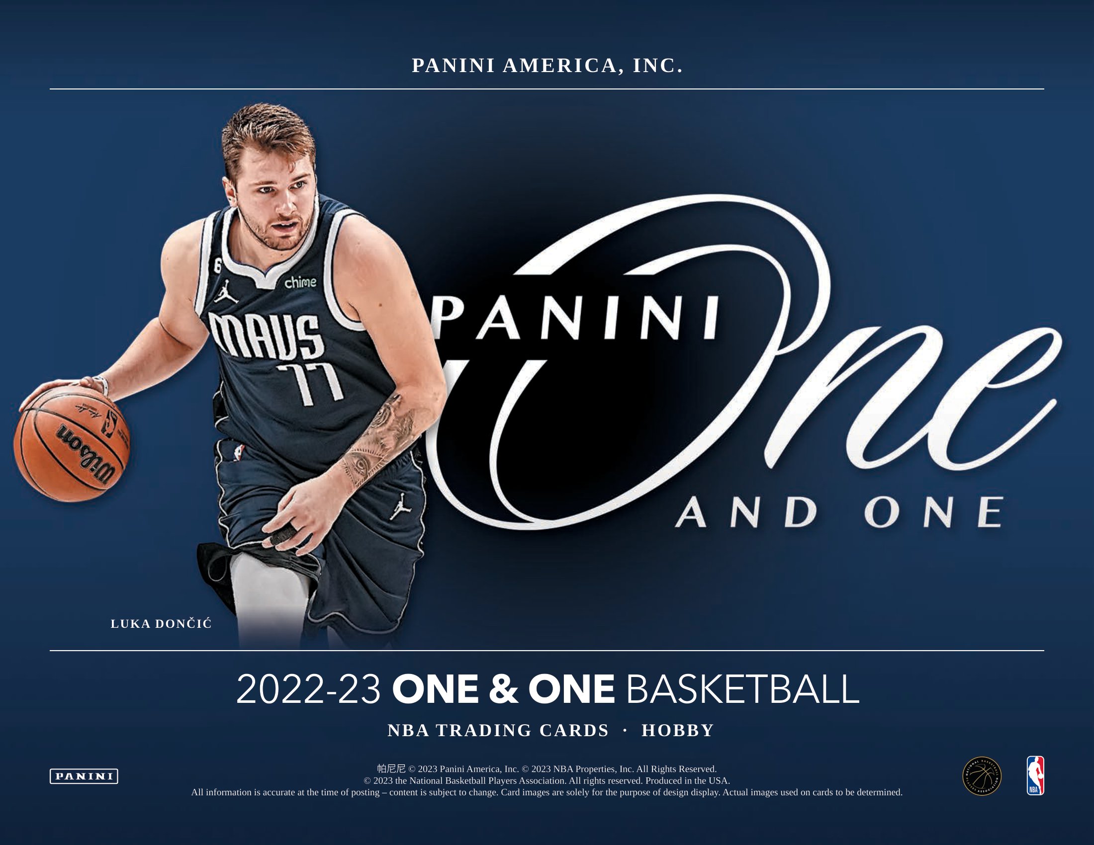 🏀 NBA 2022-23 PANINI ONE AND ONE BASKETBALL HOBBY【製品情報