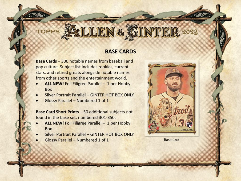 MLB 2023 TOPPS ALLEN & GINTER BASEBALL HOBBY【製品情報