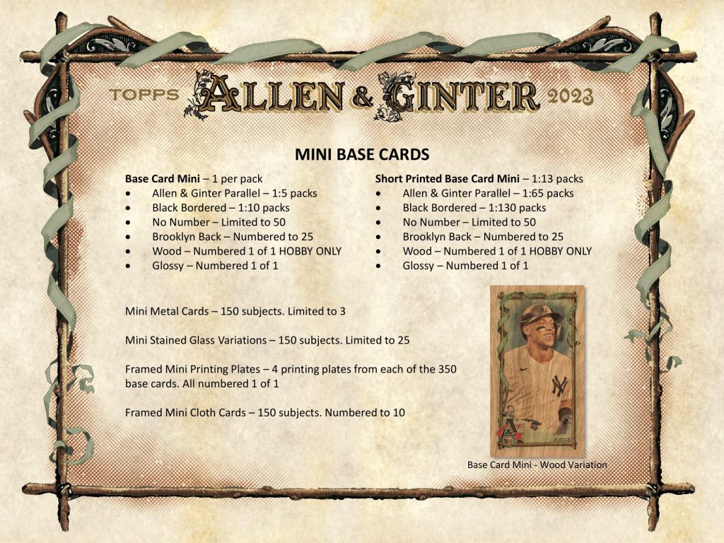 MLB 2023 TOPPS ALLEN & GINTER BASEBALL HOBBY【製品情報】 | Trading Card Journal