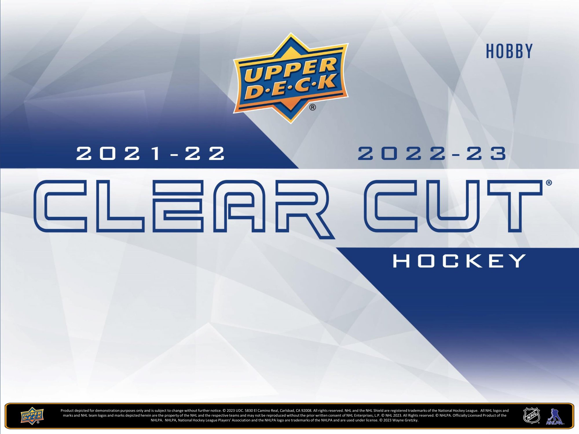 NHL 2021-22 ＆ 2022-23 UPPER DECK CLEAR CUT HOCKEY HOBBY【製品情報