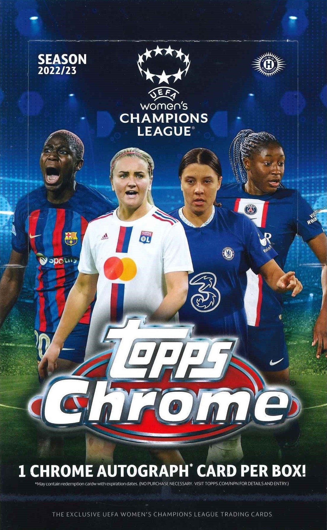 未開封ボックスTopps Chrome Women's champions league