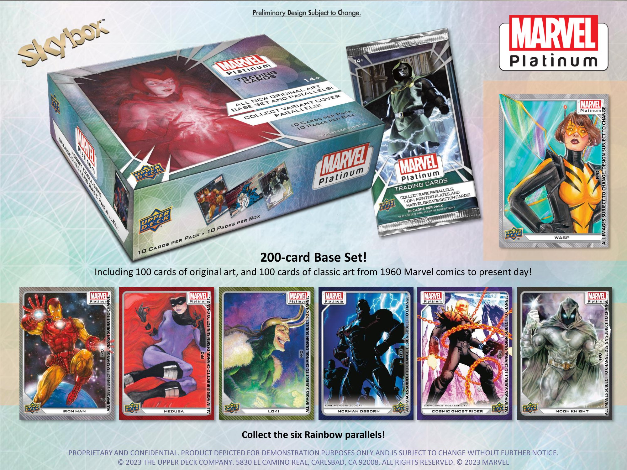 2023 UPPER DECK MARVEL PLATINUM TRADING CARDS HOBBY【製品情報