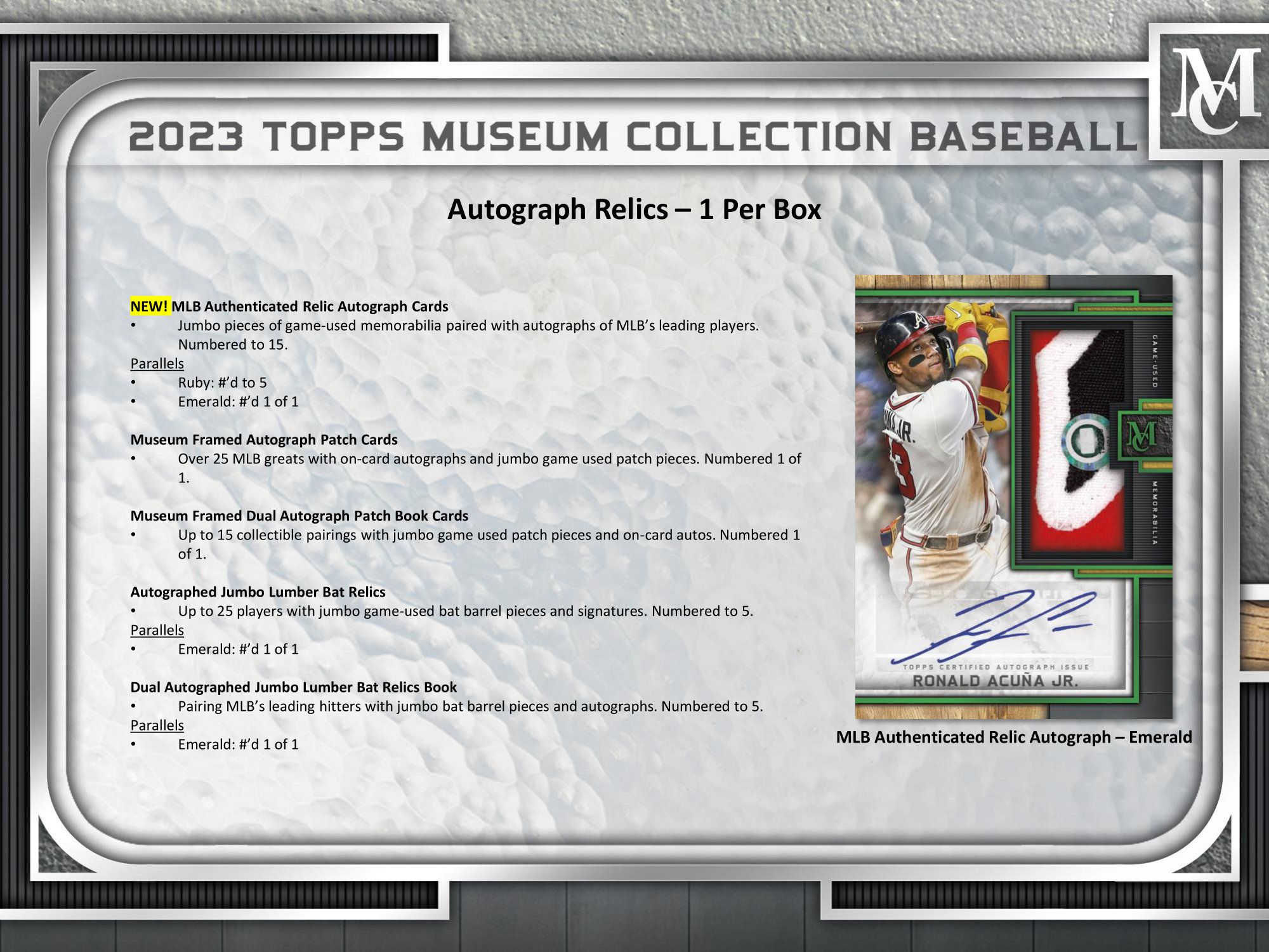 2023 Topps Museum Collection Baseball4 Trading Card Journal