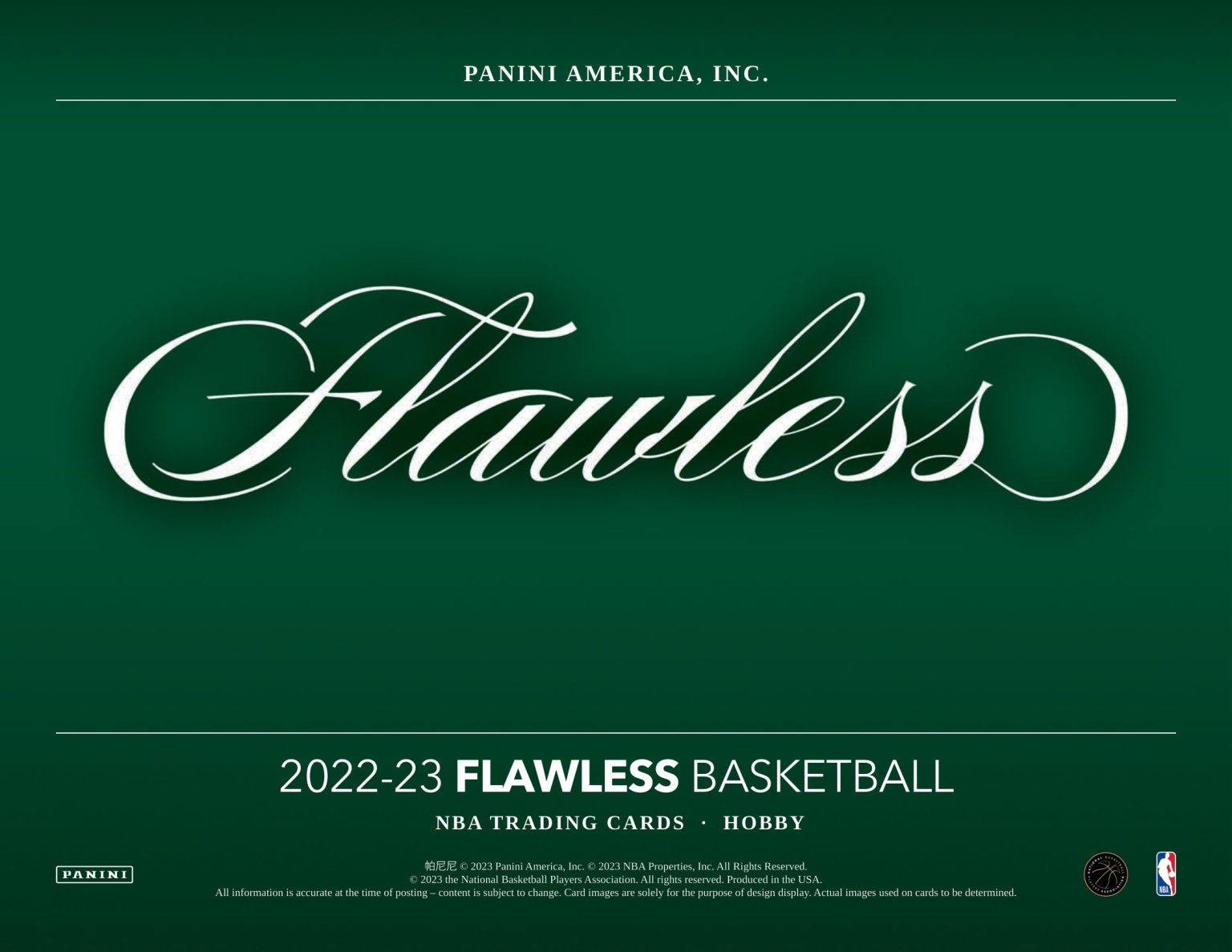 🏀 202223 PANINI FLAWLESS BASKETBALL HOBBY【製品情報】 Trading Card Journal