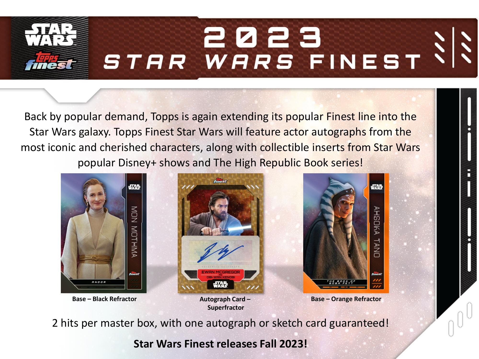 2023 TOPPS STAR WARS FINEST HOBBY【製品情報】 | Trading Card Journal
