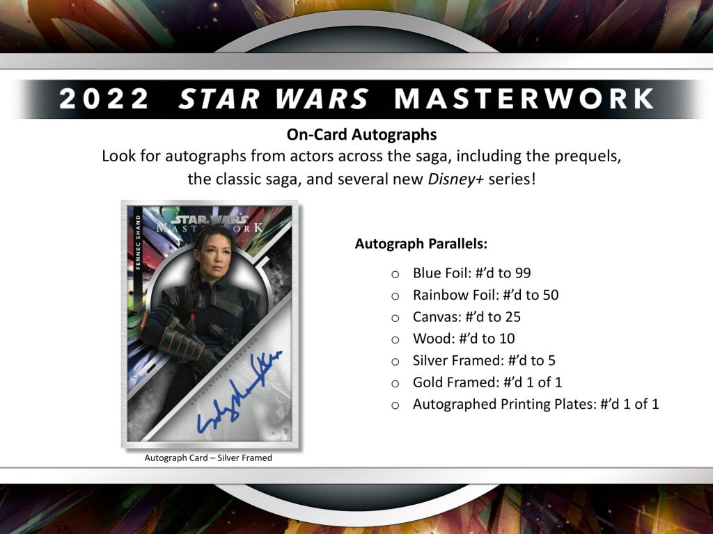 2022 TOPPS STAR WARS MASTERWORK【製品情報】 | Trading Card Journal