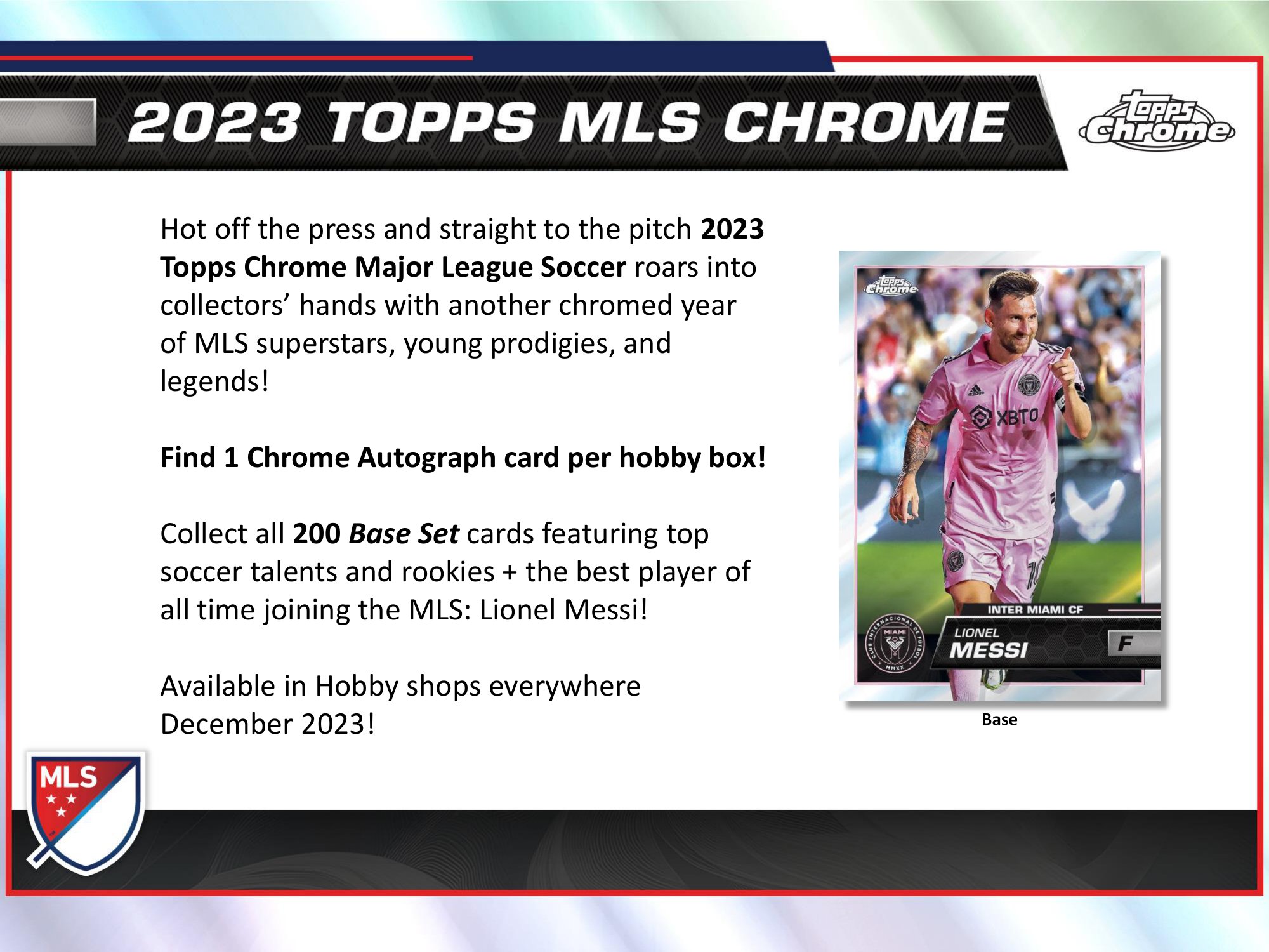 2023 TOPPS MLS CHROME HOBBY Trading Card Journal