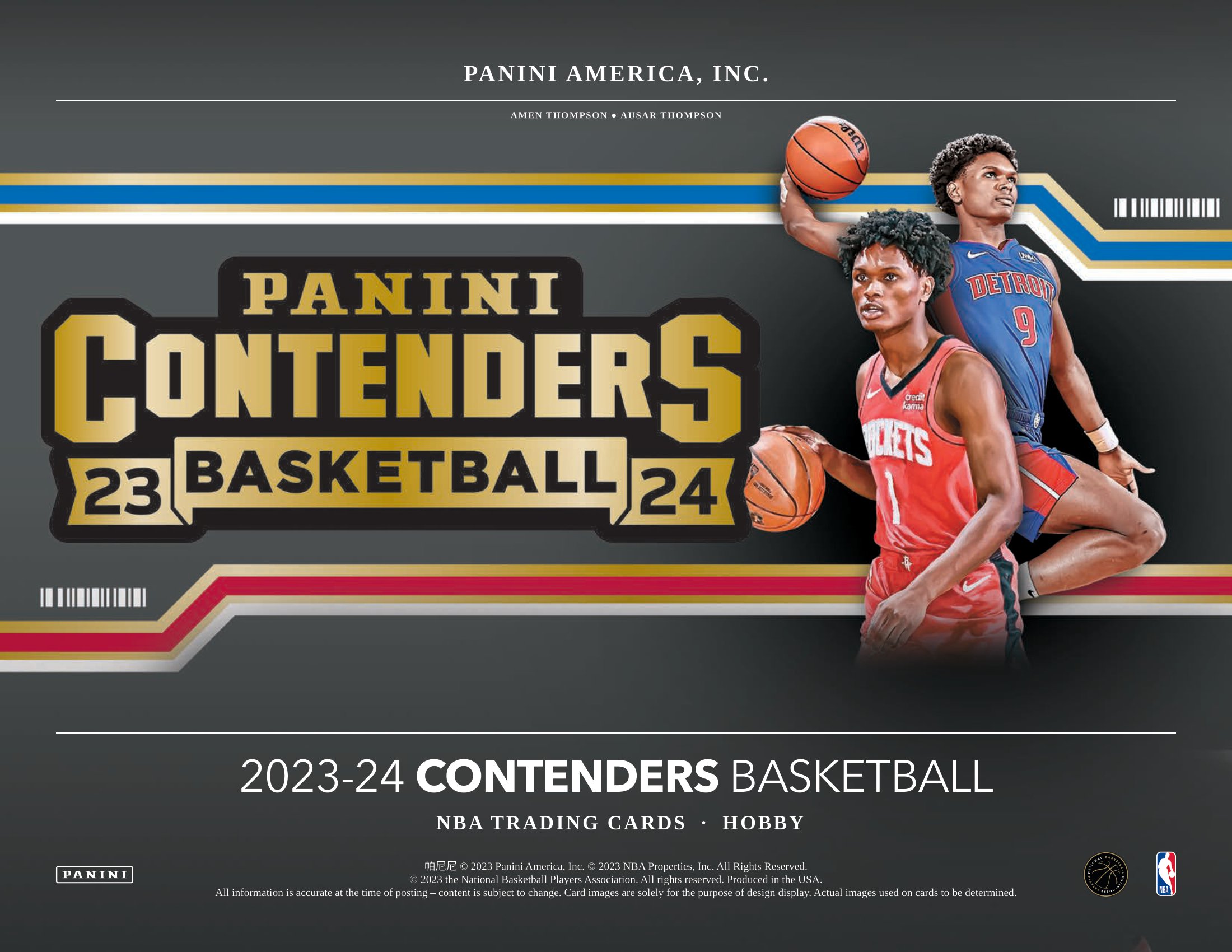 🏀 NBA 2023-24 PANINI CONTENDERS BASKETBALL HOBBY【製品情報 