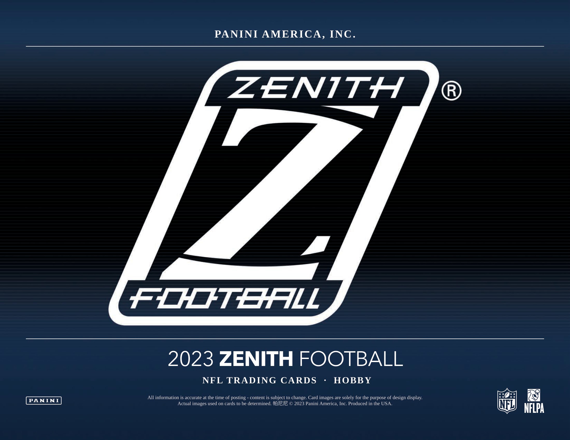 🏈 NFL 2023 PANINI ZENITH FOOTBALL HOBBY【製品情報】 | Trading 