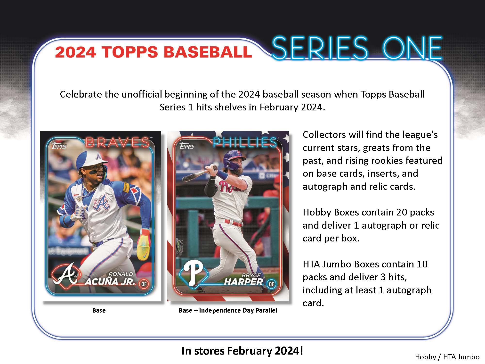 MLB 2024 TOPPS SERIES 1 BASEBALL JUMBO Trading Card Journal