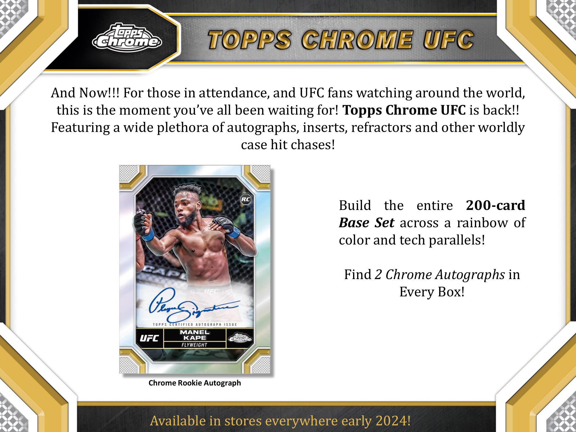 2024 TOPPS CHROME UFC HOBBY【製品情報】 Trading Card Journal