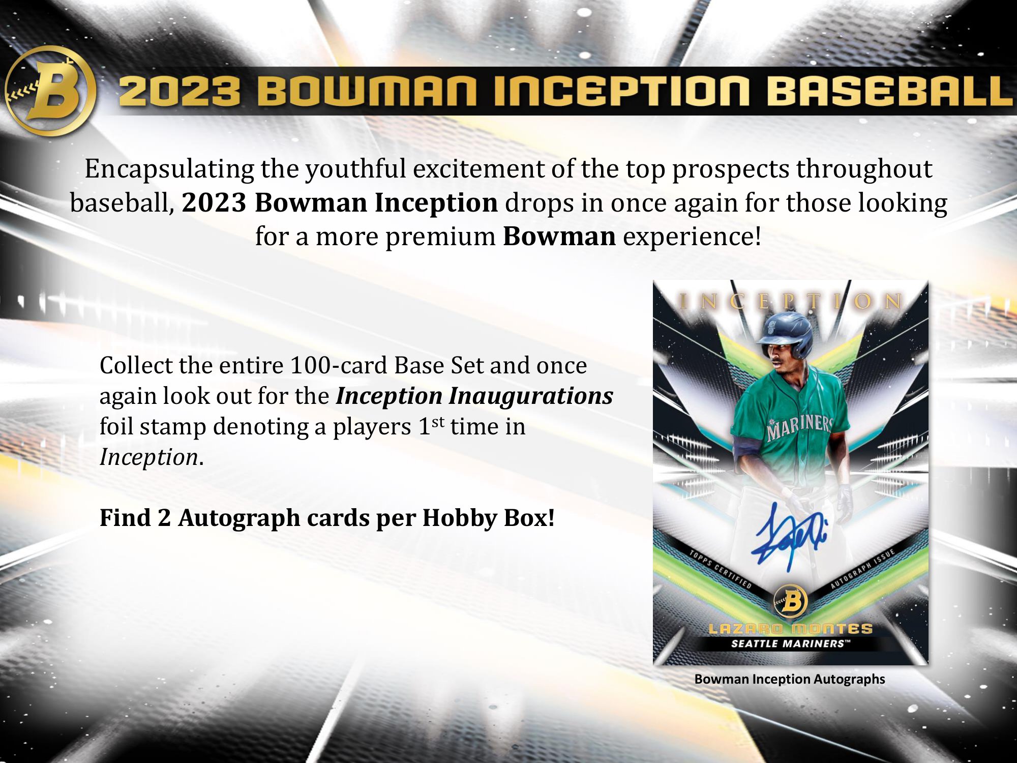 MLB 2022 Topps Inception Hobby Box - www.newcastlecollege.ca