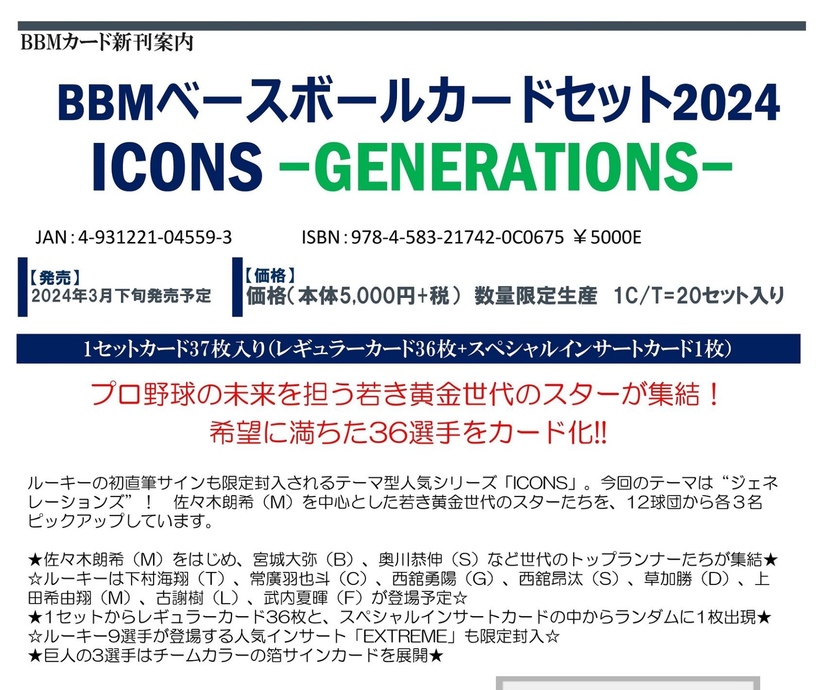 BBM 2015 ICONS新品未開封セット - その他