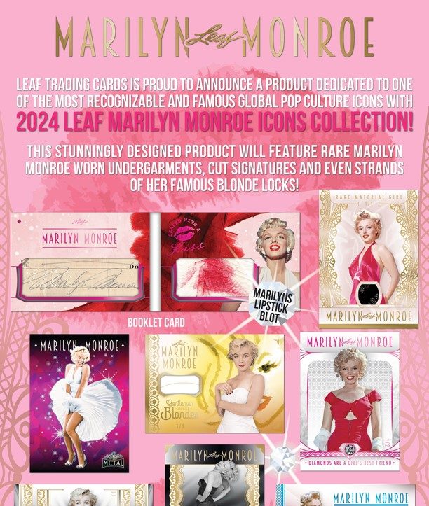 2024 LEAF MARILYN MONROE ICONS COLLECTION【製品情報】 | Trading Card Journal