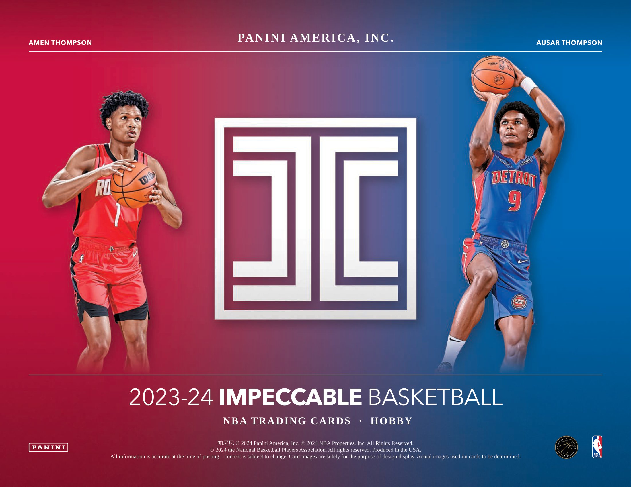 NBA 2023-24 PANINI IMPECCABLE BASKETBALL HOBBY【製品情報】 | Trading Card Journal