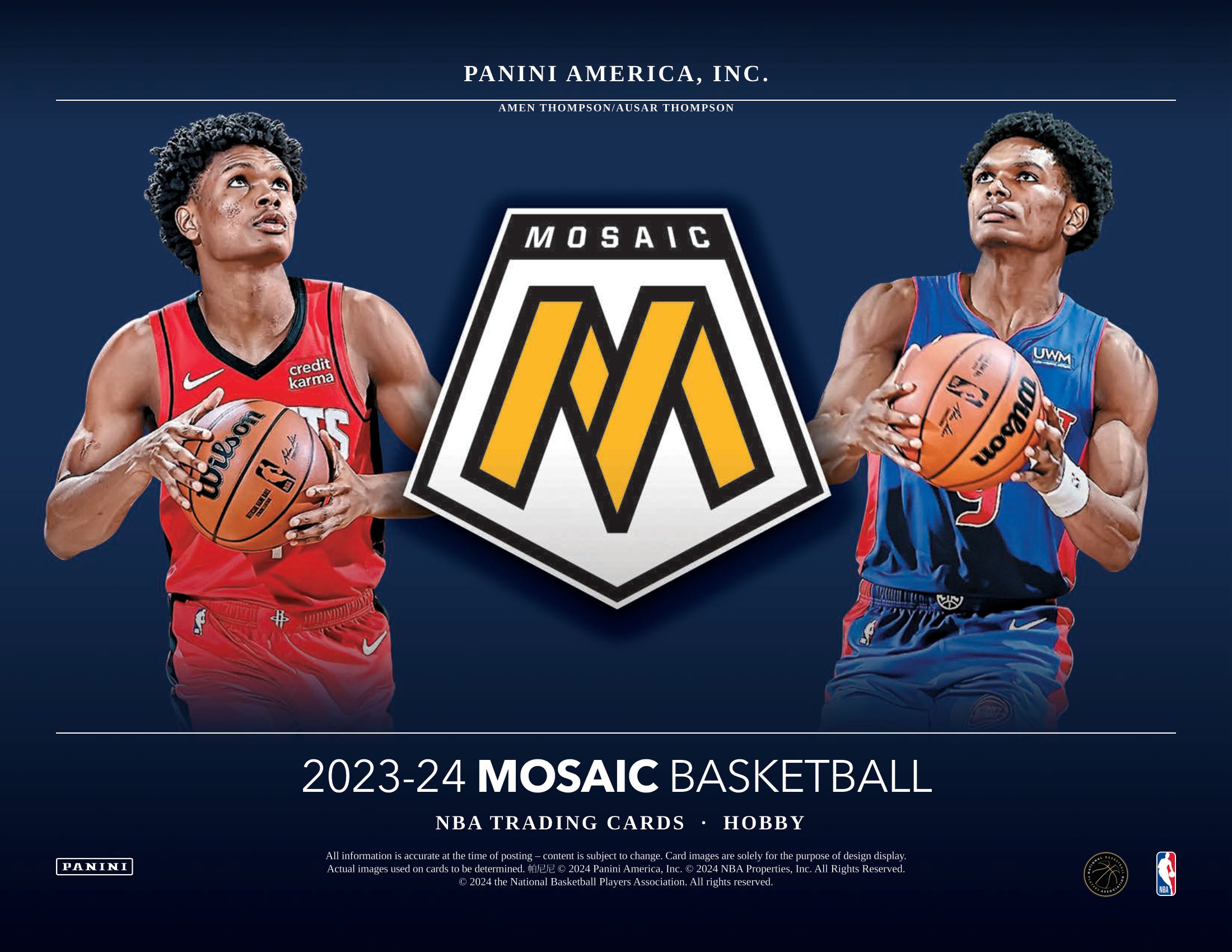 🏀 NBA 2023-24 PANINI MOSAIC BASKETBALL HOBBY【製品情報 