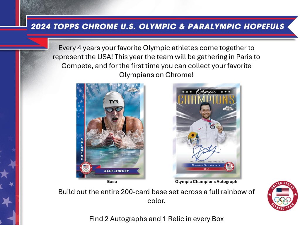 2024 TOPPS CHROME U.S. OLYMPIC & PARALYMPIC HOPEFULS HOBBY