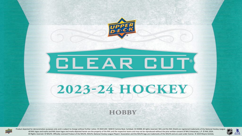 23370NHL 2023-24 UPPER DECK CLEAR CUT HOCKEY HOBBY