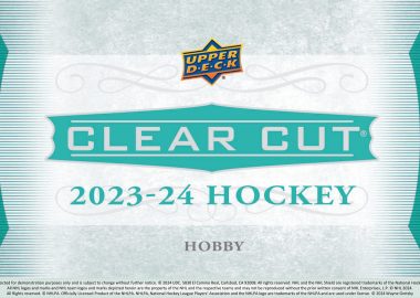 23370NHL 2023-24 UPPER DECK CLEAR CUT HOCKEY HOBBY