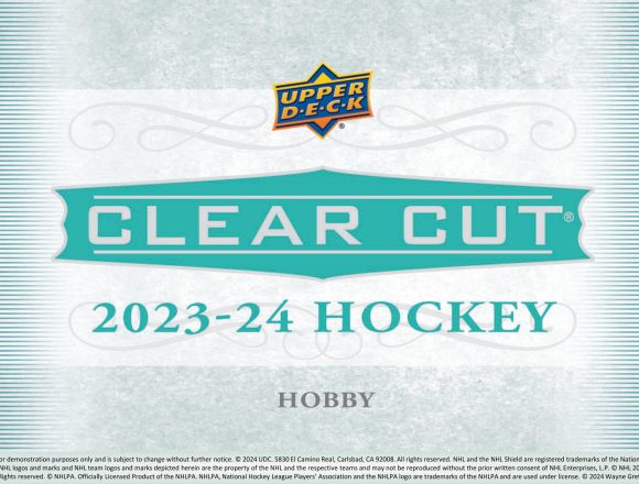 23370NHL 2023-24 UPPER DECK CLEAR CUT HOCKEY HOBBY