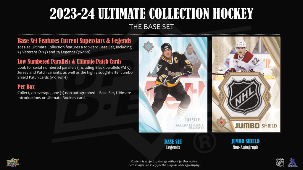 NHL 2023-24 UPPER DECK ULTIMATE COLLECTION HOCKEY HOBBY【製品情報】 | Trading  Card Journal