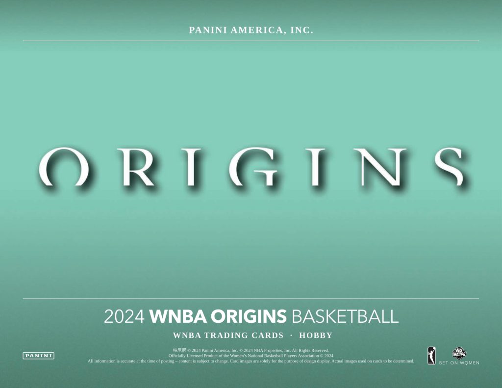 WNBA 2024 PANINI ORIGINS BASKETBALL HOBBY