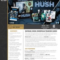 2024 CRYPTOZOIC BATMAN HUSH ESSENTIALS TRADING CARDS