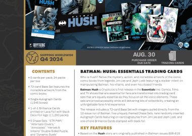 2024 CRYPTOZOIC BATMAN HUSH ESSENTIALS TRADING CARDS