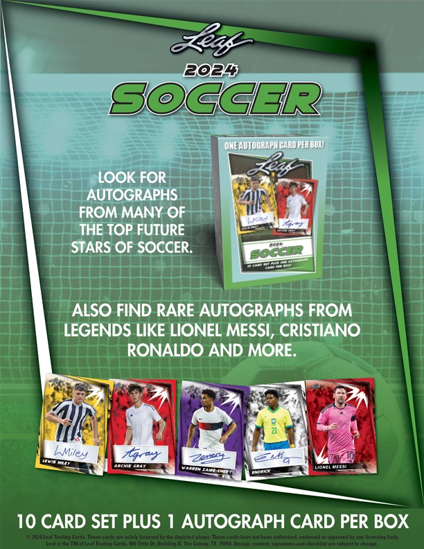 2024 LEAF SOCCER BLASTER TRADING CARDS